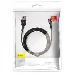 Кабель Baseus Halo Data USB to Type-C 3A 2m Black (CATGH-C01) - мініатюра 3