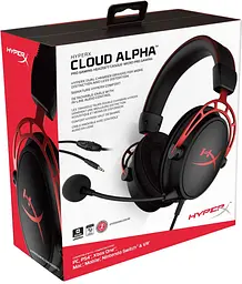 Навушники HyperX геймерські ігрова гарнітура Cloud Alpha (4P5L1AM) чорна - мініатюра 6