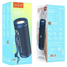 Колонка портативна Hoco HC9 Dazzling pulse sports BT speaker Navy блакитний - мініатюра 3