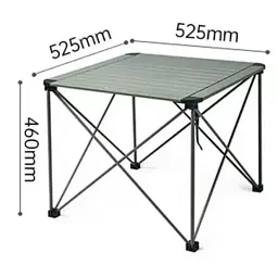 Туристичний стіл Naturehike CNK2450JJ013, M, алюміній, сірий (6976507663267) - мініатюра 2