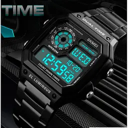 Чоловічий годинник Skmei 1335 Ripple Black - мініатюра 5