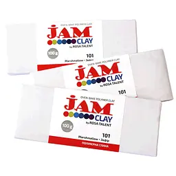 Пластика Jam Clay Зефір (Білий) 100г ROSA Talent - мініатюра 3
