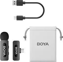 Мікрофон BOYA BY-V10 Type-C Black - мініатюра 2