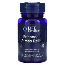 Екстракт меліси Life Extension Enhanced Stress Relief, 30 вегакапсул для підтримки емоційного балансу