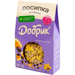 Посипка кондитерська фігурна Добрик Апельсин-шоколад 50 г - мініатюра 2