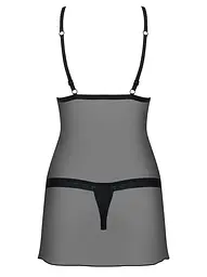 Комплект білизни Obsessive 865-CHE-1 S/M чорний - мініатюра 6