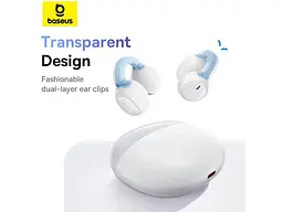 Навушники TWS BASEUS AirGo 1 Ring White (A00069201223-00) - мініатюра 10