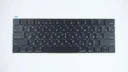 Клавіатура для ноутбука APPLE (MacBook Pro Retina: A1706, A1707 (2016-2017)) rus, black, SMALL Enter (оригінал), підсвічування клавіш - мініатюра 2