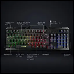 Клавіатура GamePro GK670 USB Black [111022] - мініатюра 7