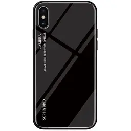 Чохол бампер Primo Gradient Glass для Apple iPhone X / Xs Black - мініатюра 2