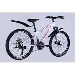 Велосипед Formula 24" BLACKWOOD DD FR рама-12.5" AL 2026 біло-рожевий (OPS-FR-24-444) - мініатюра 3