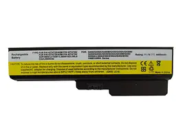 Акумулятор для ноутбука Lenovo IdeaPad G430 42T4585, 4400 mAh, 6cell, 11.1V, Li-ion, чорний - мініатюра 4