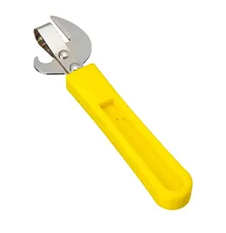 Відкривачка відкривачка-ніж консервний із пластиковою ручкою 14 см, Kitchen Master Жовтий 85300