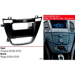 Перехідна рамка Opel Insignia, Buick Regal ACV 281230-22-1 - мініатюра 4