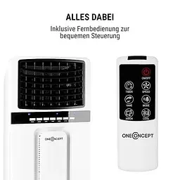Мобільний кондиціонер-вентилятор OneConcept Baltic Blue 3-в-1 (10029734) - мініатюра 9
