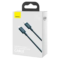 PD кабель Baseus Superior Series Fast Charging Data Cable Type-C to iP PD 20W 1m темно-синій CATLYS-A03 - мініатюра 2