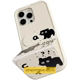 Чохол TPU Panel Stand для Apple iPhone 17 (6.3") Black Cat - мініатюра 3