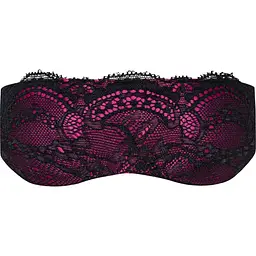 Атласна маска для сну Obsessive Roseberry mask, Pink, прикрашена мереживом