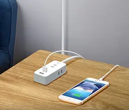 Подовжувач фільтр Aigo Power Strip (3 розетки та 2 USB) 1 m AC0320 - мініатюра 7