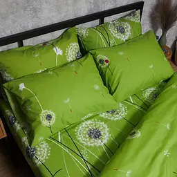 Комплект постільної білизни Moon&Star Бязь Gold Люкс Green Harmony Євро 200х220 наволочки 2х50х70 - мініатюра 4