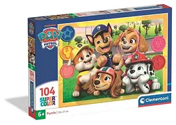 Пазл Clementoni SuperСolor: Команда Щенячого Патруля (SuperСolor - PAW Patrol Puzzle - 104 pcs.), 104 ел. (25013)