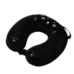 Подушка для шиї ARDESTO Travel Black Cat, 30х30см, чорний (ART3033NEP) - мініатюра 2
