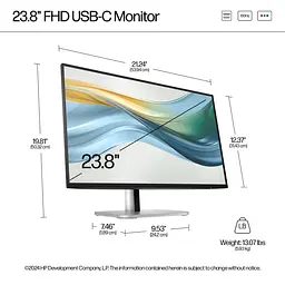 Монітор 23.8" HP S5 Pro 524pu FHD IPS 100Hz (9D9V7AA) - мініатюра 9