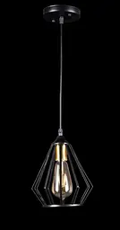 Люстра стельова Splendid Ray L3757/1H, E27, 40W, Чорний метал, сучасний стиль для дому