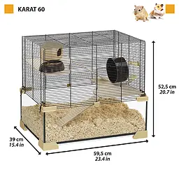Клітка Ferplast Cage Karat 60 для маленьких гризунів - мініатюра 2