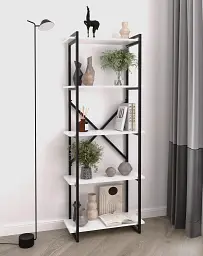 Стелаж в стилі Loft FH-Ant-1 Білий 700х1800х300 мм