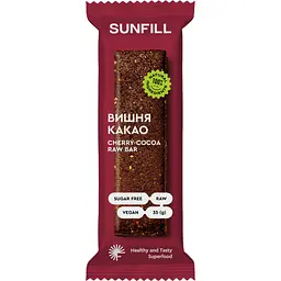 Батончик Sunfill Вишня-какао 35 г