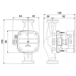Циркуляційний насос Grundfos Alpha Solar 15-75 130 (98989298) - мініатюра 5