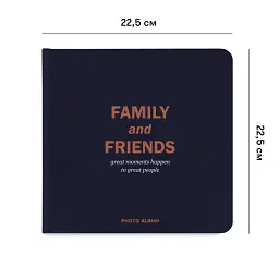 Фотоальбом Family and friends темно-синій - мініатюра 2