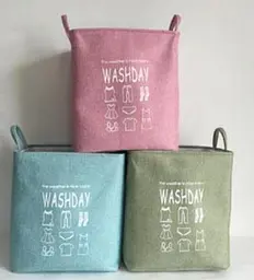 Хлопковая корзина-органайзер Washday с принтом 35х25х37 см (CLR621) в ассортименте