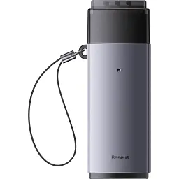 Зчитувач флеш-карт Baseus USB to SD/TF gray (WKQX060013) - мініатюра 3