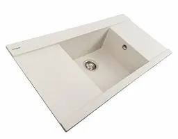 Кухонна мийка Platinum 9651 ATLAS матова Біла в крапку (SP000040262) - мініатюра 2