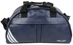 Сумка спортивна для фітнесу Wallaby зі штучної шкіри 16 л 44×23×19 см Синя - мініатюра 4