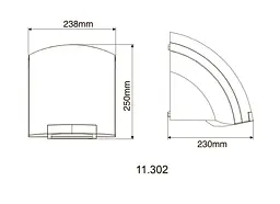 Сушарка для рук Hotec 11.302 ABS White - мініатюра 4