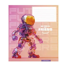 Зошит Школярик We can be best friend 12 аркушів клітинка (012-3461K), в асортименті - мініатюра 4