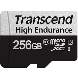 Карта пам'яті Transcend 256GB microSDXC class 10 UHS-I U3 High Endurance (TS256GUSD350V)