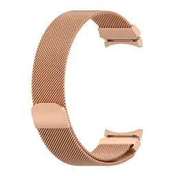 Ремінець для Samsung Galaxy Watch 5 - Rose Gold Watchbands Milanese Loop ширина кріплення 20мм металевий (WB00S4MMILANESE4ROSEGOLD5) - мініатюра 2