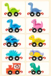 Розвивальний паровозик Динозаври та цифри - мініатюра 9
