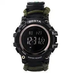 Годинники чоловічі наручні Besta Tactical з компасом (Зелений) - мініатюра 1