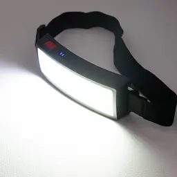 Ліхтар налобний TM-G14 LED COB, чорний, з кріпленням на велосипед, акумуляторний, USB зарядка - мініатюра 7