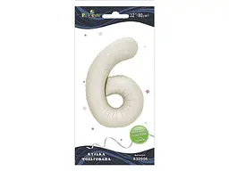 Кулька фольгована цифра PELICAN 32 (80 см) 1 6 молочна