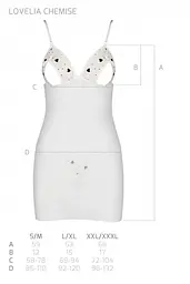 Сорочка с вырезами, L/XL (белая) Passion-Lovelia Chemise - миниатюра 8