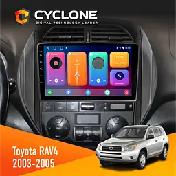 Штатна магнітола Toyota RAV4 2003-2005 Cyclone C9-001 2x32 CPL Cyclone (НФ-00009094) - мініатюра 2