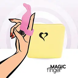 Вібратор на палець FeelzToys Magic Finger 10 см (рожевий) - мініатюра 5