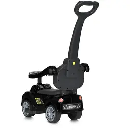 Дитяча каталка-толокар Bambi Racer M 5728L-2 з батьківською ручкою чорний - мініатюра 2