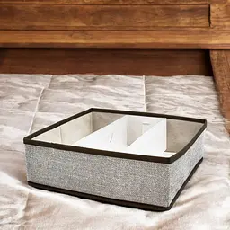 Короб складаний Handy Home з пластиковим органайзером, 30х30х10 см, сірий (ESH32) - мініатюра 4